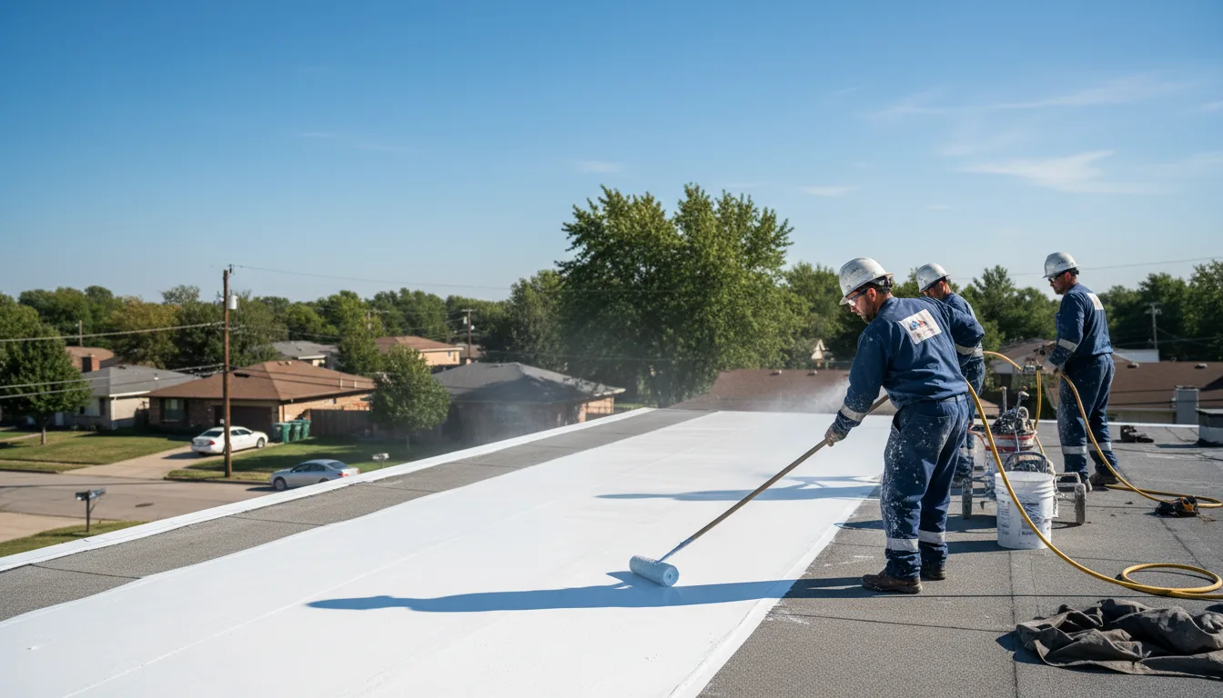 Commercial roof coating in De Soto, IL near me
